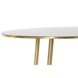 Pegane Table basse en aluminium coloris doré - longueur 67 x profondeur 50 x hauteur 37 cm