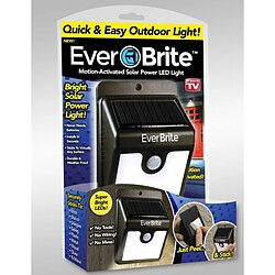 Tradex BRITE LAMPE D'EXTÉRIEUR À ÉNERGIE SOLAIRE AVEC DÉTECTEUR DE MOUVEMENT Ever Brite Lampe D'extérieur à énergie Solaire Avec Détecteur De Mouvement