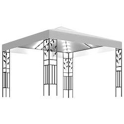 Maison Chic Tonnelle | Pergola avec guirlande lumineuse à LED 3x3 m Blanc -GKD33425