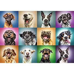 trefl- Puzzle modèle Chiens 1000 pièces, 10462, Multicolore