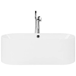 Beliani Baignoire îlot blanche 170 x 75 cm CATALINA