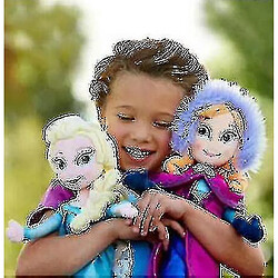 Universal Princesse congelée Anna Elsa reine des neiges poupée jouet enfant cadeau de noël fourré en peluche 50cm 2pcs