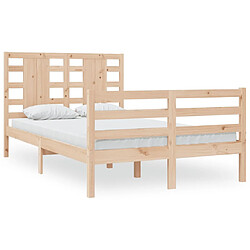 vidaXL Cadre de lit sans matelas 120x200 cm bois de pin massif