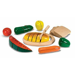 Melissa & Doug - 10487 - Loisir Créatif - Wooden Cutting Food