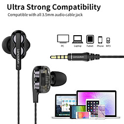 Avis Universal Écouteurs Écouteurs de sport 3,5 mm pour Huawei Xiaomi Gaming Ecouteurs Ultra Low Bass avec microphone Stéréo Bouchons d'oreille Hi-Fi Fone de |