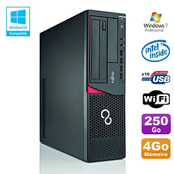 PC Fujitsu E720 E85+ SFF G3220 3GHz 4Go 250Go Graveur WIFI W7 - Occasion