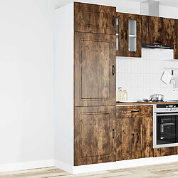 vidaXL Armoire de cuisine Kalmar chêne fumé bois d'ingénierie