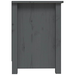 Acheter vidaXL Meuble TV Gris 103x36,5x52 cm Bois de pin massif