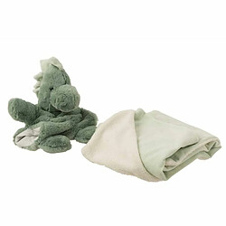 Paris Prix Peluche & Couverture Enfant Dinosaure 32cm Vert