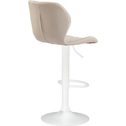 Acheter Non Tabouret de bar tissu liège blanc