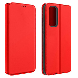 Avizar Housse Samsung Galaxy A53 5G Portefeuille Fonction Support Vidéo rouge