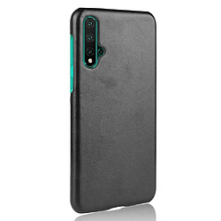 Avis Wewoo Coque PC antichoc Litchi Texture PC + PU pour Huawei Nova 5 / Nova 5 Pro noir