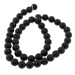 charme agate noire naturelle bricolage perles en vrac pour la fabrication de bijoux diy 8mm pas cher