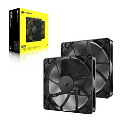 Pack de 2 ventilateurs PWM 140mm - CORSAIR - RS140 pas cher