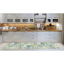 Alter Chemin de cuisine, 100% Made in Italy, Tapis résistant aux taches avec impression numérique, Tapis antidérapant et lavable, Modèle Hylda, cm 280x52