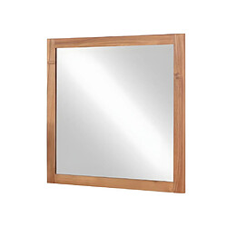 Vente-Unique Miroir carré avec contour en bois d'acacia - 60 x 60 cm - SEPANG