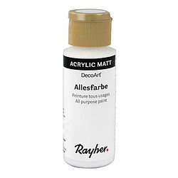 Rayher Peinture acrylique tous usages mat 59 ml - Blanc clair