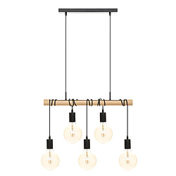 Atmosphera, Createur D'Interieur Suspension Jake 120x5 cm en métal Noir - ATMOSPHERA