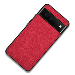 Coque en TPU + PU anti-griffes, rouge pour votre Google Pixel 6