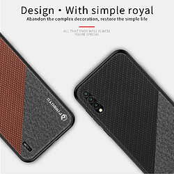 Coque en TPU + PU léger, couleur contrastée, antichute bleu pour votre Xiaomi Mi CC9/CC9 Meitu Edition/9 Lite