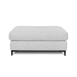 MAISON AUBERTIN Pouf Fiesole Tissu Gris clair