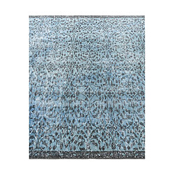 Vidal Tapis de laine 254x140 Bleu Ultra Vintage pas cher