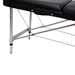 Bcelec 5550-3063 Table de massage pliante en aluminium 210x80x80cm, Noir, + Sac, Max. 250kg pas cher