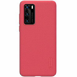 Alive Records Nillkin Super Frosted Shield - Coque pour Huawei P40 (Rouge Vif)