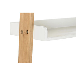 Avis Pegane Etagère en bois de bambou et MDF coloris blanc / naturel - Longueur 57 x profondeur 30 x hauteur 152 cm