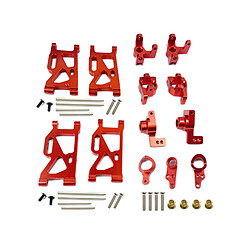 Avis Mise à Niveau Du Moyeu De Direction Du Bras De Suspension Pour WLTOYS 144001 1/14 RC Voiture Rouge