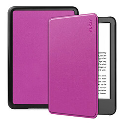 Etui en PU ENKAY anti-chute, avec fonction veille/réveil automatique pour votre Amazon Kindle Paperwhite 11th Gen (2022) - violet