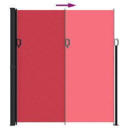 Acheter vidaXL Auvent latéral rétractable rouge 220x300 cm