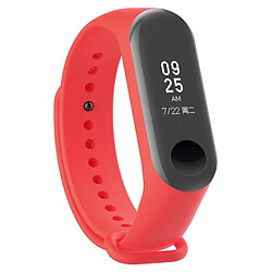 Acheter Wewoo 2 en 1 bracelet montre en caoutchouc silicone de poignet remplacement de la bande avec TPU Film d'écran pour Xiaomi Mi 3 rouge