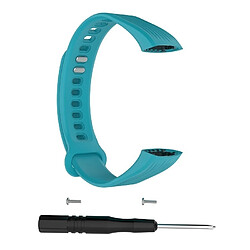 Wewoo Bracelet pour montre connectée Dragonne de remplacement en silicone Huawei Honor Band 3 bleu ciel