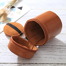 Acheter Wewoo Housse Étui pour Objectif appareil photo marron DSLR Camera Lens, Taille: 11 * 8 * 8 cm Petit à lentilles ZippeRouge PU Leather Pouch Box