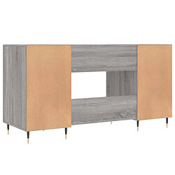 Acheter Helloshop26 Bureau table poste de travail meuble d'ordinateur informatique étude sonoma 140 x 50 x 75 cm bois d'ingénierie gris 02_0023950