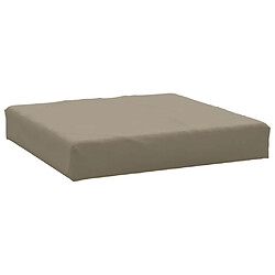 vidaXL Coussin de palette taupe 60x60x8 cm tissu oxford