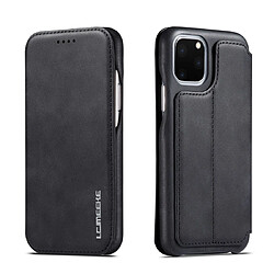 Wewoo Coque Pour iPhone 11Pro Max Hon Série Antique Etui en cuir avec fentes cartes & support & portefeuille Noir