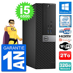 PC Dell OptiPlex 5040 SFF Intel i5-6500 RAM 32Go Disque 2To HDMI Windows 10 Wifi - Occasion