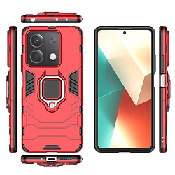 Htdmobiles Coque pour Xiaomi Redmi Note 13 5G - housse etui rigide anti choc + film ecran - ROUGE