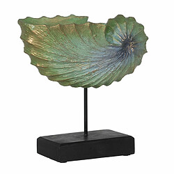 BigBuy Home Figurine Décorative Marron Vert Conque 30 x 12 x 30 cm