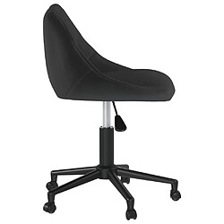 Avis vidaXL Chaises pivotantes à manger lot de 6 noir velours