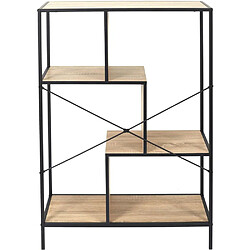 Acheter The Home Deco Factory Etagère Edison - H. 113 cm - Noir et Bois