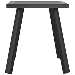 Avis vidaXL Table de jardin anthracite 34x34x38 cm acier