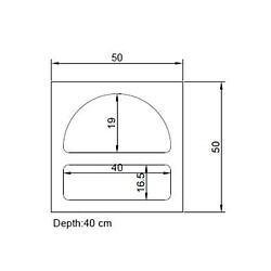 Acheter Concept Usine Table de chevet avec niches blanc AMAL