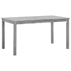 vidaXL Ensemble à manger d'extérieur 5 pcs Gris Bois d'acacia solide