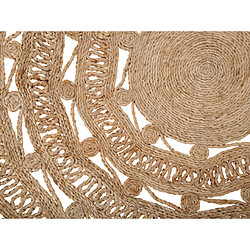 Acheter Beliani Tapis rond 140 cm en jute beige KERER