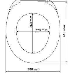 Acheter WENKO Abattant WC Prima - MDF - Argenté