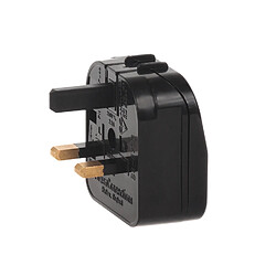 Prise adaptateur EU pour prise UK Maclean MCE71 noir