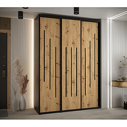 Abiks Meble Armoire DAVOS 8 À Portes Coulissantes 235,2/170/60 3 Portes